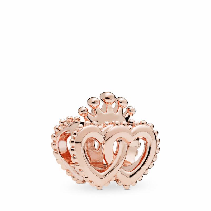 Pandora Australia Rose™ United Regal Hearts Charm | XWFZQE946